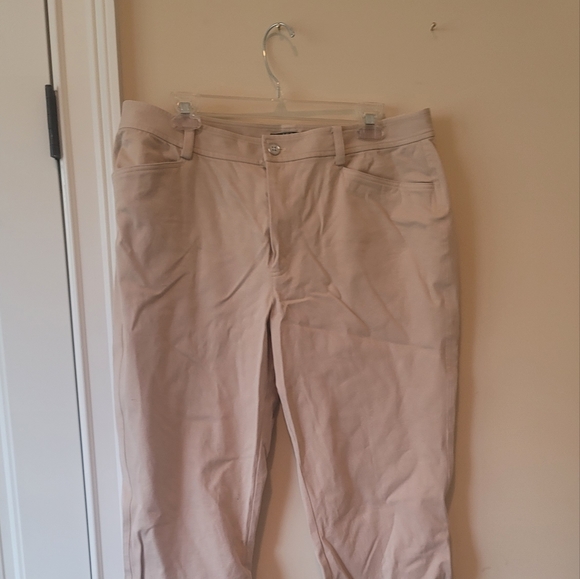 Ralph Lauren Khaki Tan Beige Capris Pants Slacks Size 14 - Picture 1 of 7
